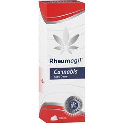 Rote und weiße Verpackung einer Cannabis Aktiv Creme mit 100 ml Inhalt.
